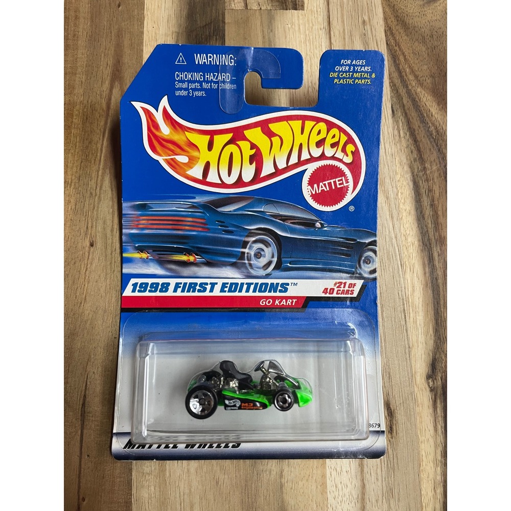 Hot Wheels 1998 First Editions Go Kart‎ Green Collector #651 21/40 Mattel 18679